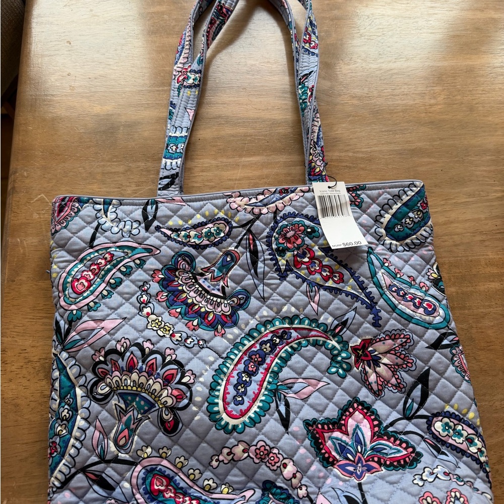 Vera Bradley Stylish Paisley Quilted Tote Bag